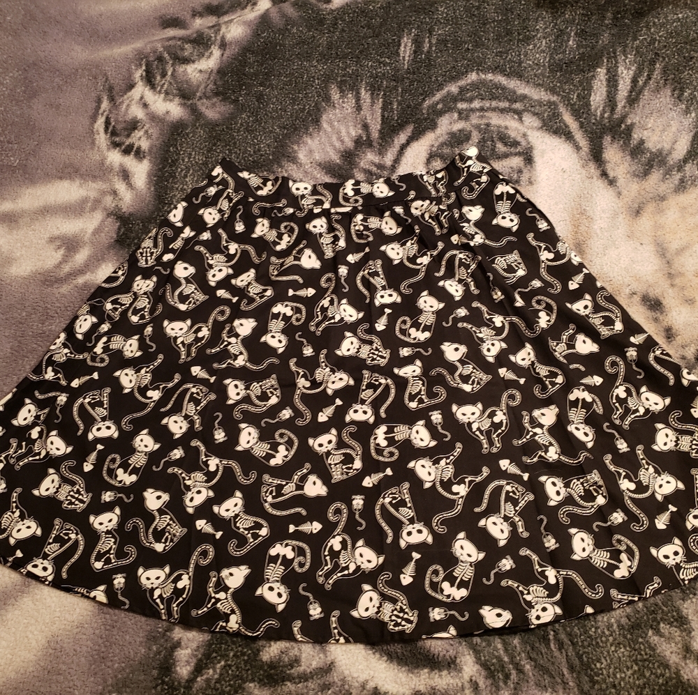 Glow in the dark midi skirt